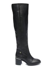 Tommy Hilfiger logo-plaque knee-high boots - Nero