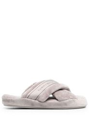 Tommy Hilfiger Sandali slides con stampa - Grigio