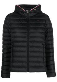 Tommy Hilfiger zipped hooded padded jacket - Nero