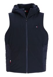 Tommy Hilfiger logo-patch padded gilet - Blu