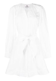 Tommy Hilfiger ladder-lace cotton short dress - Bianco