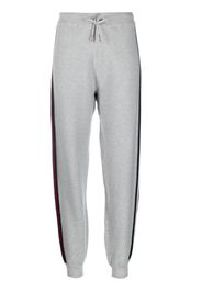 Tommy Hilfiger stripe-detail knitted track pants - Grigio