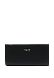 Tommy Hilfiger logo-plaque leather wallet - Nero