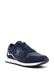 Tommy Hilfiger embroidered TH monogram low-top sneakers - Blu