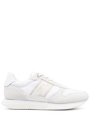 Tommy Hilfiger lace-up suede sneakers - Bianco