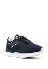 Tommy Hilfiger logo-debossed low-top suede sneakers - Blu