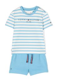 Tommy Hilfiger Junior stretch-cotton tracksuit set - Blu