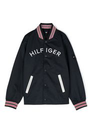 Tommy Hilfiger Junior logo-print bomber jacket - Blu