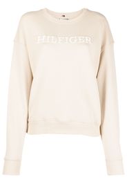 Tommy Hilfiger logo-print cotton sweatshirt - Toni neutri