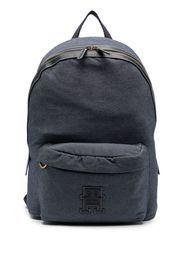 Tommy Hilfiger embroidered-monogram backpack - Blu