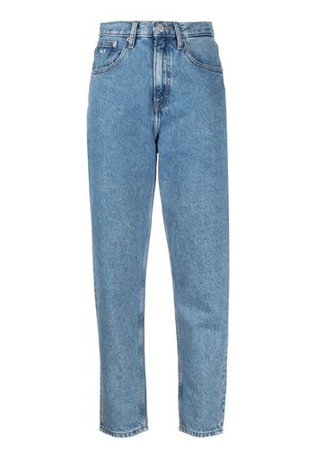 Tommy Jeans Jeans affusolati Mom a vita alta - Blu