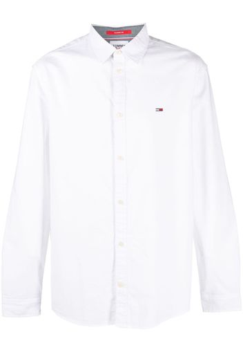 Tommy Jeans long-sleeve cotton shirt - Bianco