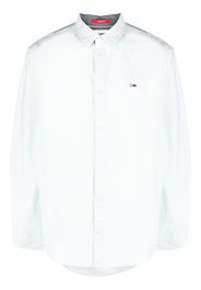 Tommy Jeans long-sleeve cotton shirt - Blu