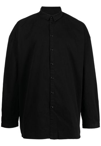 Toogood band-collar cotton shirt - Nero