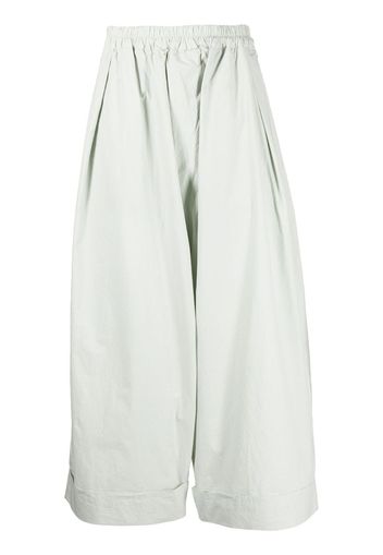 Toogood Baker cotton poplin cropped trousers - Verde