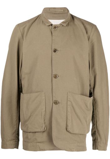 Toogood button-up cotton shirt jacket - Marrone