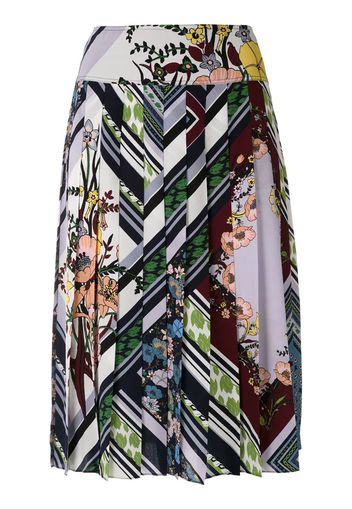 Printed Pleated Skirt