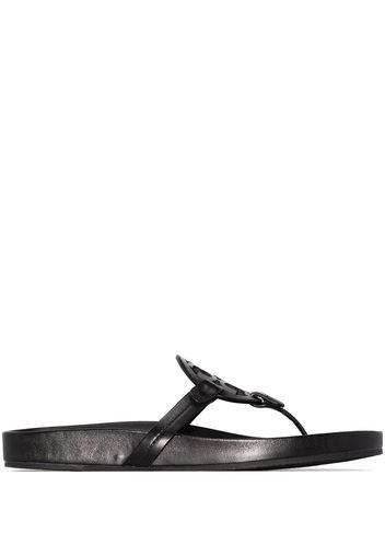 Tory Burch Miller monogram flat sandals - Nero