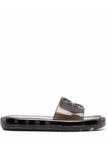 Tory Burch transparent sole slides - Nero