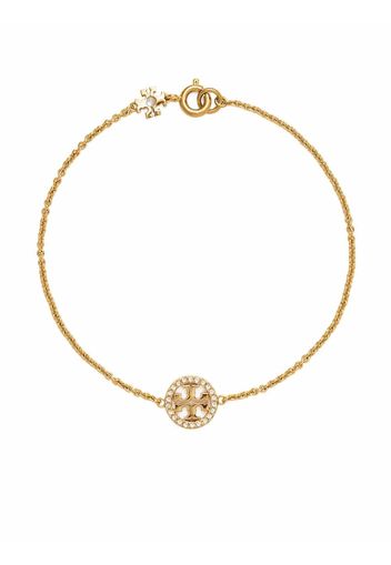 Tory Burch Bracciale con logo Miller - Oro