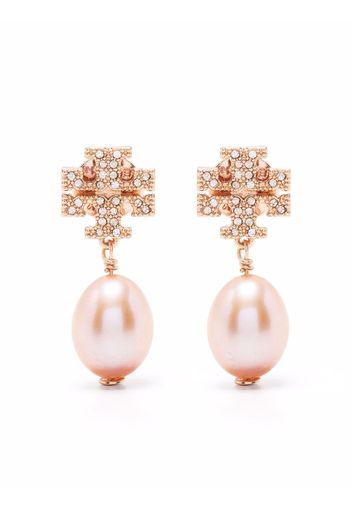 Tory Burch mother of pearl drop earrings - Oro