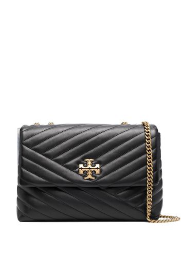 Tory Burch Kira chevron convertible shoulder bag - Nero