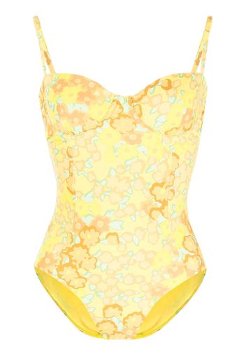 Tory Burch floral print swimsuit - Giallo