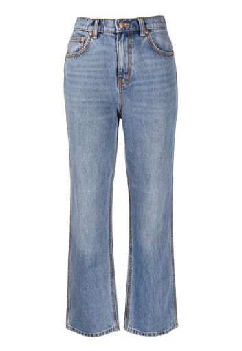 Tory Burch straight-leg denim jeans - Blu