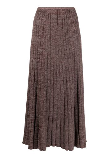 Tory Burch ribbed-knit midi skirt - Rosso