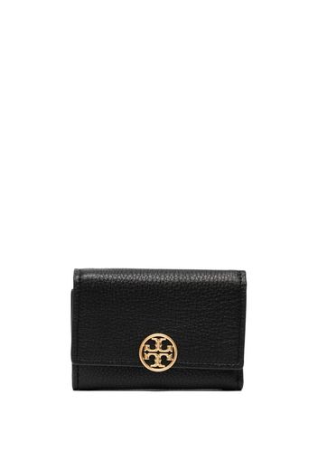 Tory Burch Miller logo-plaque leather wallet - Nero