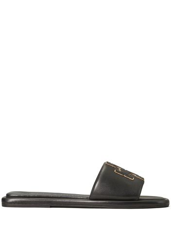 Tory Burch Sandali slides con applicazione - PERFECT BLACK / GOLD