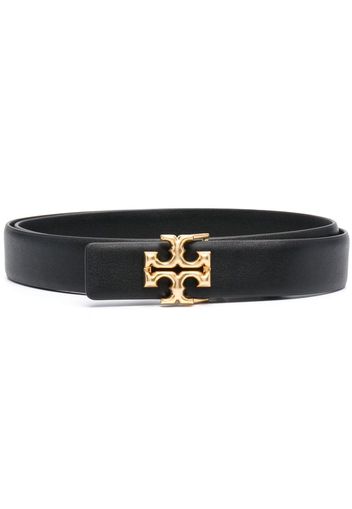 Tory Burch logo-plaque buckle belt - Nero