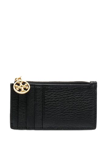 Tory Burch logo-charm detail card holder - Nero