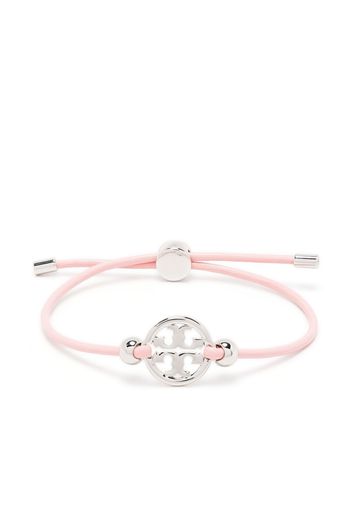 Tory Burch logo-charm leather bracelet - Rosa