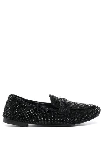 Tory Burch crystal embellished loafers - Nero