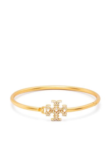 Tory Burch crystal-embellished logo bangle - Oro