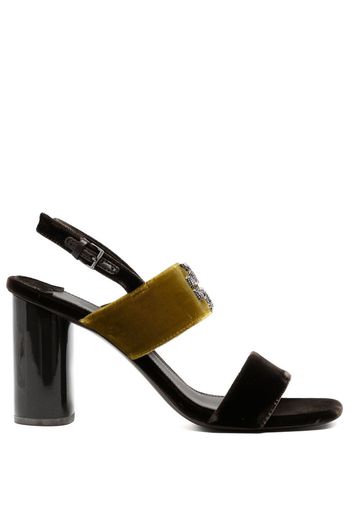 Tory Burch block-heel 100mm sandals - Marrone