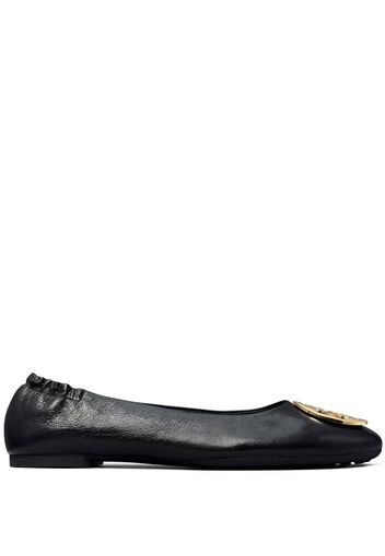 Tory Burch Claire logo-detail ballerinas - Nero