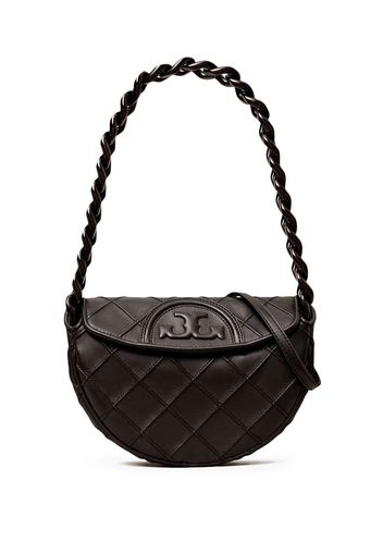 Tory Burch Mini Fleming Crescent Bag - Nero