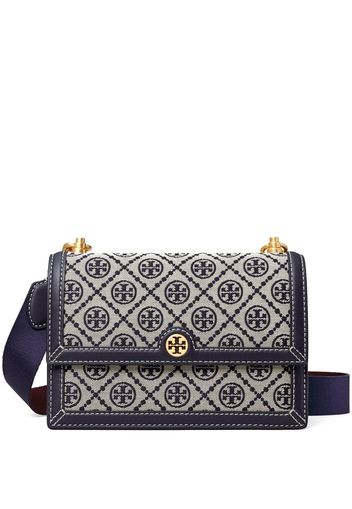 Tory Burch T-Monogram jacquard shoulder bag - Blu