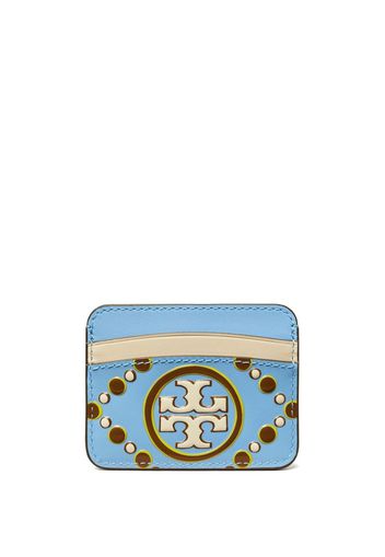 Tory Burch Portacarte con logo goffrato - Blu