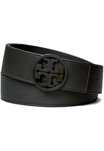 Tory Burch Cintura Miller con placca logo - Nero