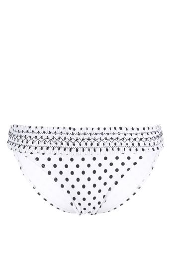 Tory Burch polka-dot bikini bottom - Bianco