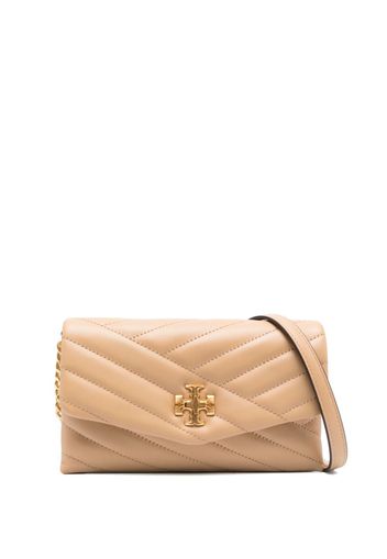 Tory Burch Kira quilted leather crossbody bag - Toni neutri