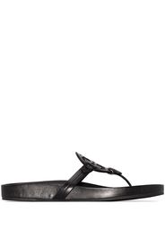 Tory Burch Miller monogram flat sandals - Nero