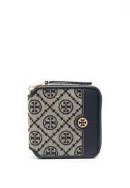 Tory Burch Portafoglio bi-fold con effetto jacquard - Toni neutri