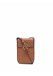 Tory Burch Miller phone crossbody bag - Marrone