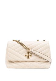 Tory Burch Kira chevron-leather shoulder bag - Toni neutri