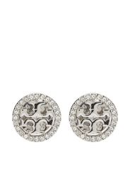 Tory Burch Miller crystal-embellished stud earrings - Argento