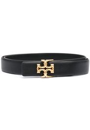 Tory Burch logo-plaque buckle belt - Nero